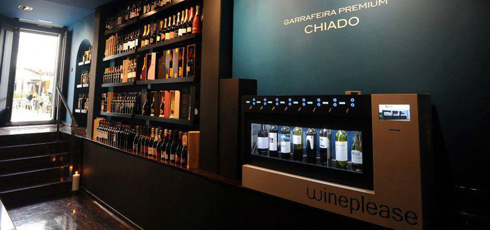 Dyspenser w kameralnym wine barze